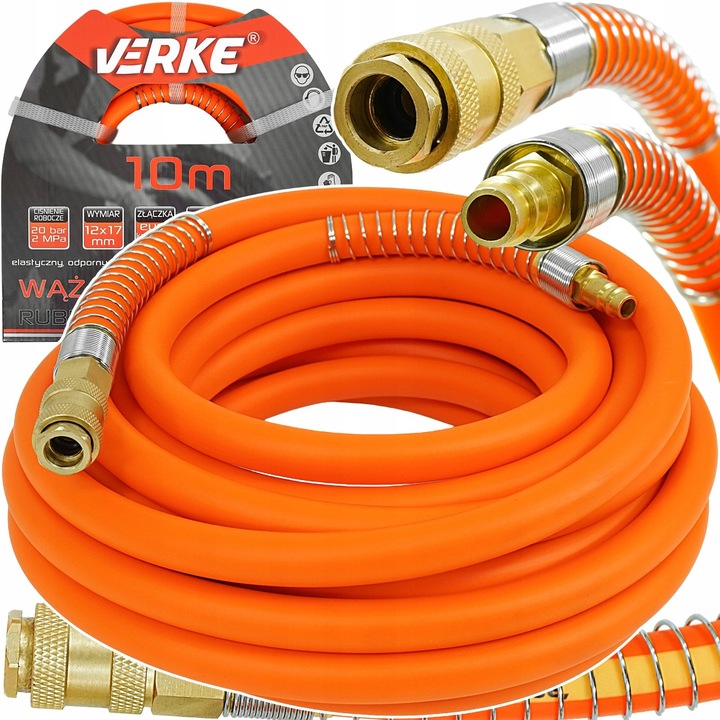 Furtun cauciuc pneumatic compresor aer 10m 20bar 12x17mm PVC+NBR (V81377)