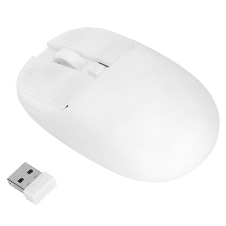 Mouse wireless 2.4G, design ergonomic, 1200 dpi, ABS, pentru laptop si desktop