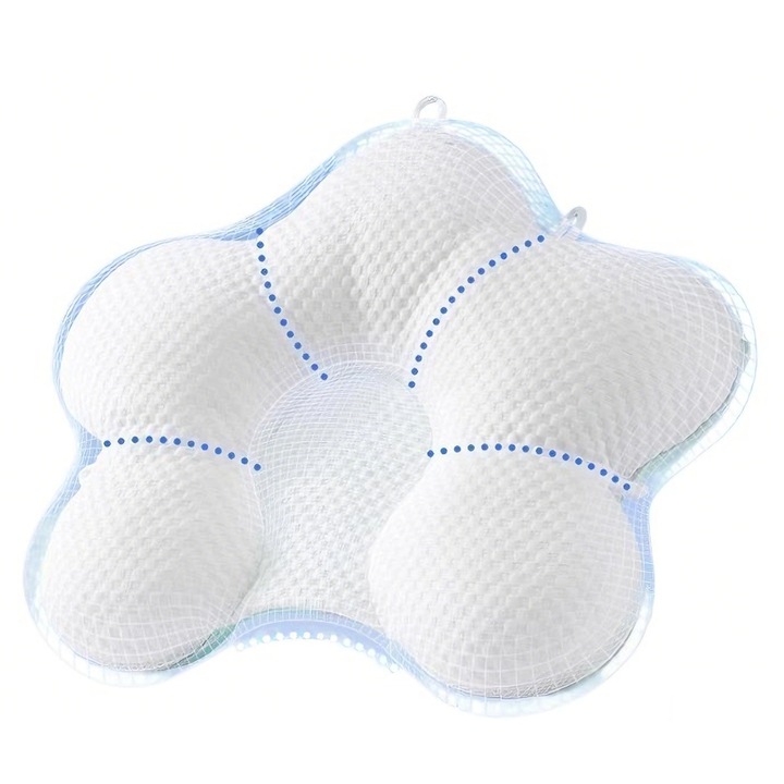 Perna bebelusi, Gkllonve®, Anti Plagiocefalie, Pentru formarea capului, Lavabil la masina, 40x45cm, Alb/Verde