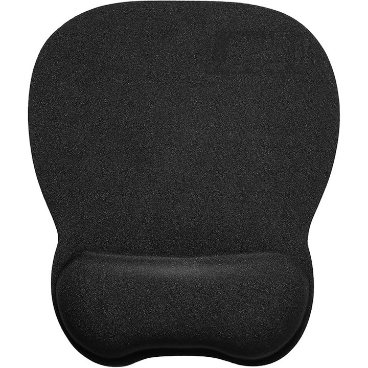 Mouse pad ergonomic cu suport pentru incheietura, 24x20cm, spuma de memorie 4mm, antiderapant