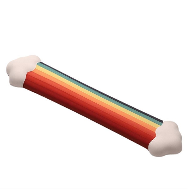 Szivárvány csuklótámasz, ergonomikus, memóriahabos, többszínű