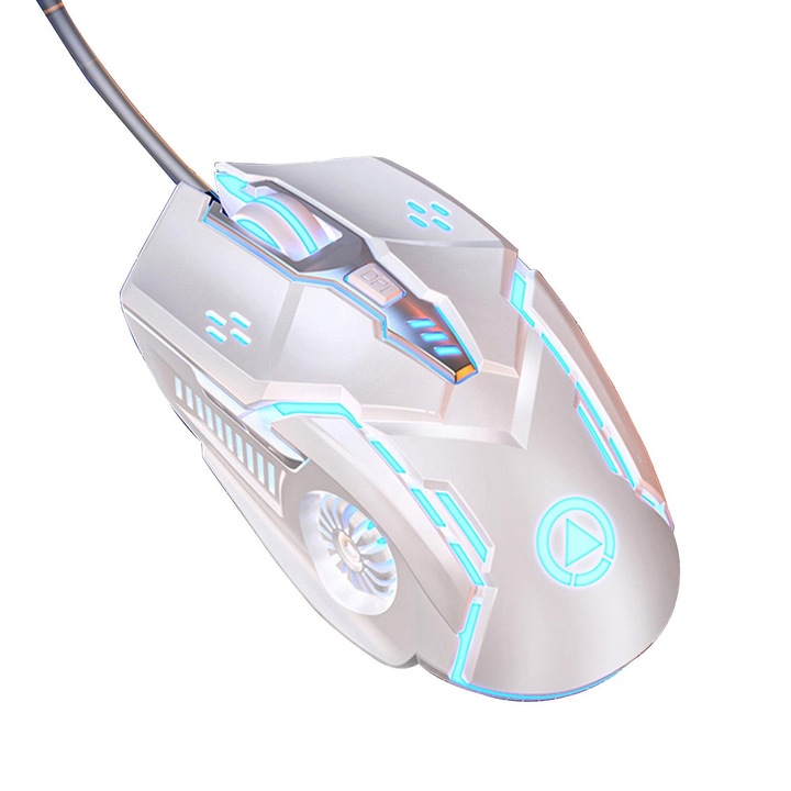 Mouse gaming, 3200DPI, RGB, ergonomic, 12.3x6.6x3.7cm, cablu