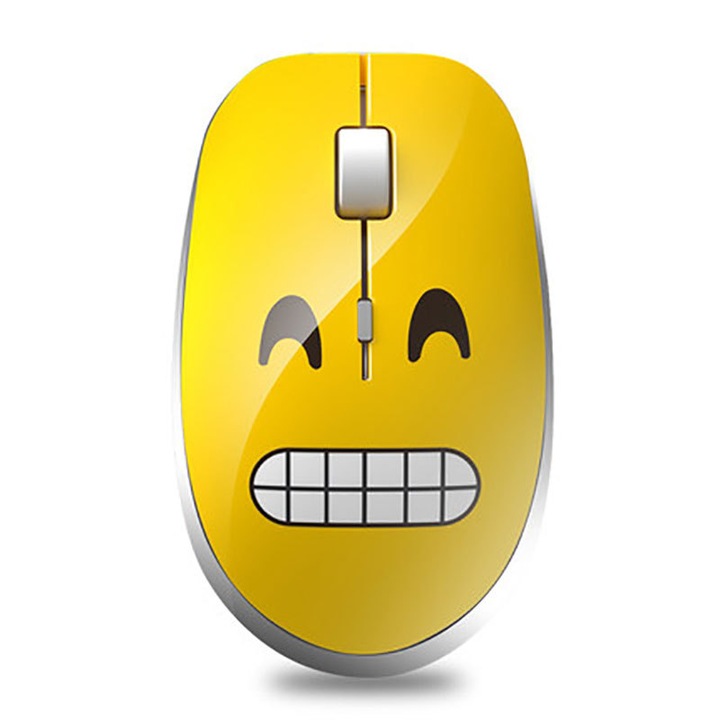 Mouse wireless dragut, 2.4GHz, design cartoon, silentios, 3 niveluri DPI, compatibilitate larga