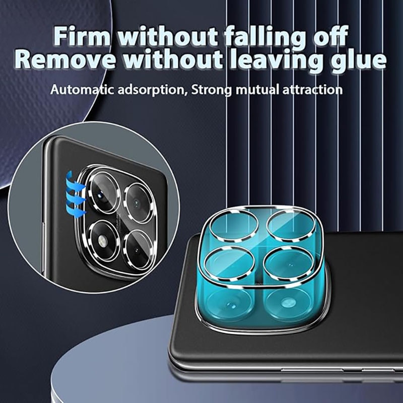 Set 2 Folii Protectie Camera pentru Xiaomi Redmi Note 14 Pro 5G, Sticla Securizata 9H, Transparenta