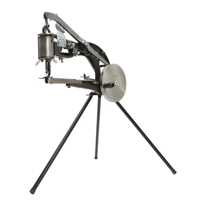 Masina de cusut pantofi Cobbler, Manuala, Pentru Piele Greu, Corectie Mica Reperatie, Directie Ajustabila, Culoare Negru