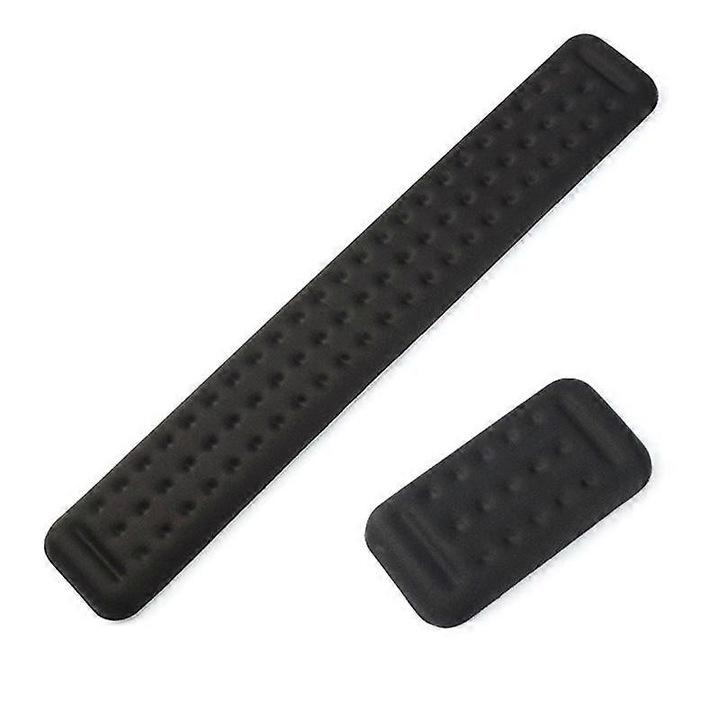 Készlet 2 ergonomikus csuklótámaszhoz, fekete, memóriahabból
