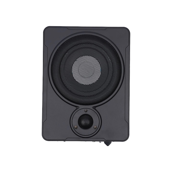 Subwoofer auto slim 8Inch sub scaun, Kit Audio Bass pentru masina sau camion, 600W, Alimentare integrata