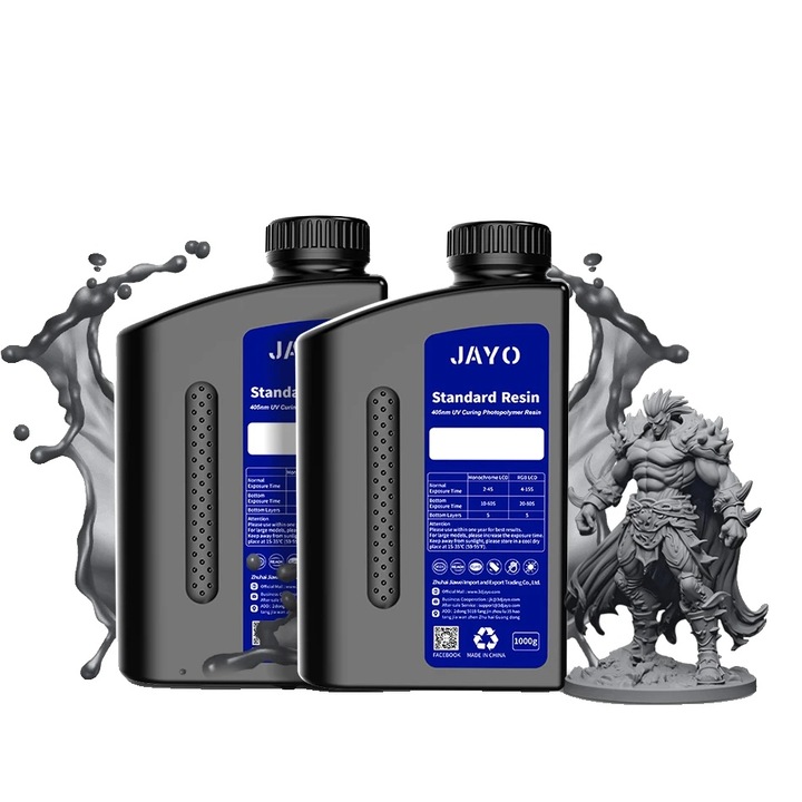 3D fotopolimer gyanta, környezetbarát, nagy pontosságú, szürke standard, 2kg