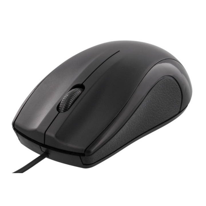 Mouse optic cablat, 1200 DPI, 3 butoane, negru, 1.2m