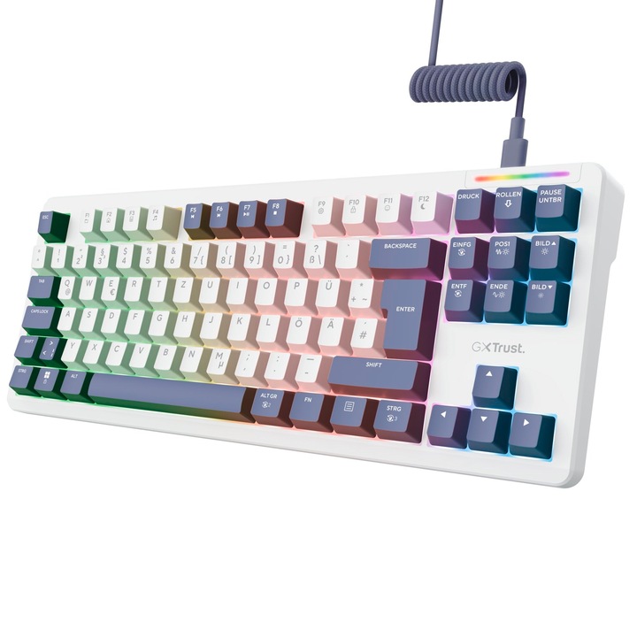 Tastatura compacta, KeySonic, negru, 22cm