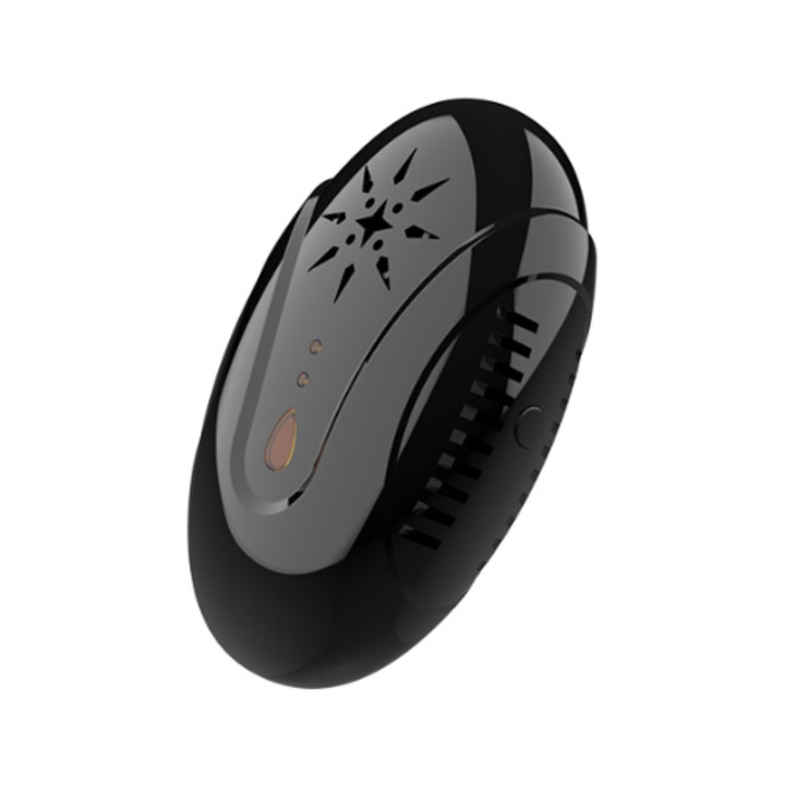 Repelent ultrasonic pentru soareci, tehnologie avansata, functie de lumina nocturna, 1800mp, negru