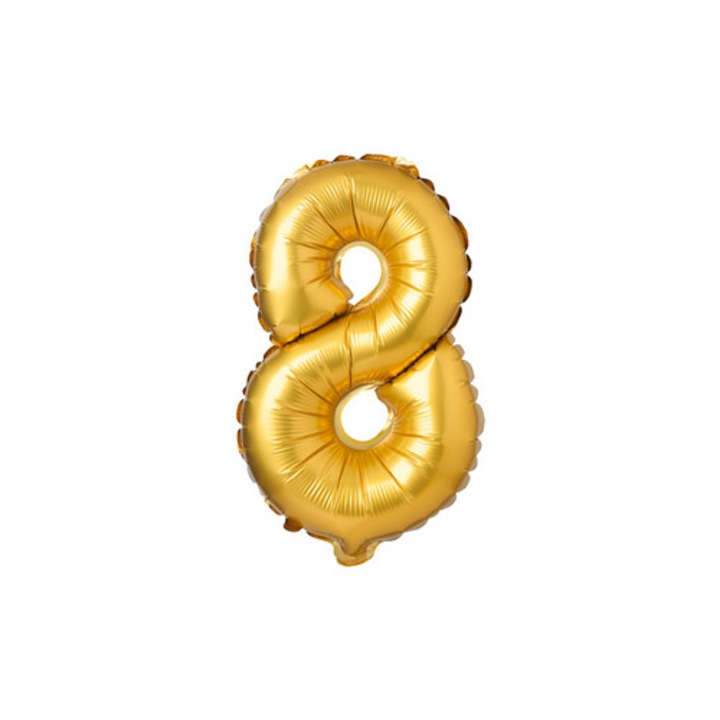 Balon foliowy nr 8 XXL, auriu, 71cm, set 1 buc.