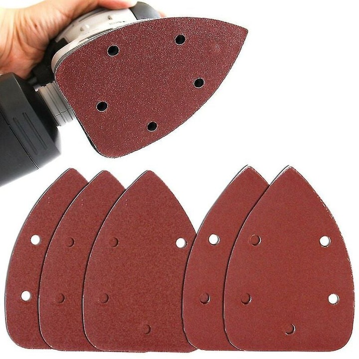 Set smirghel pentru masini de polisat, 35 buc 120-grit si 15 buc 240-grit, 140x90mm, Velcro