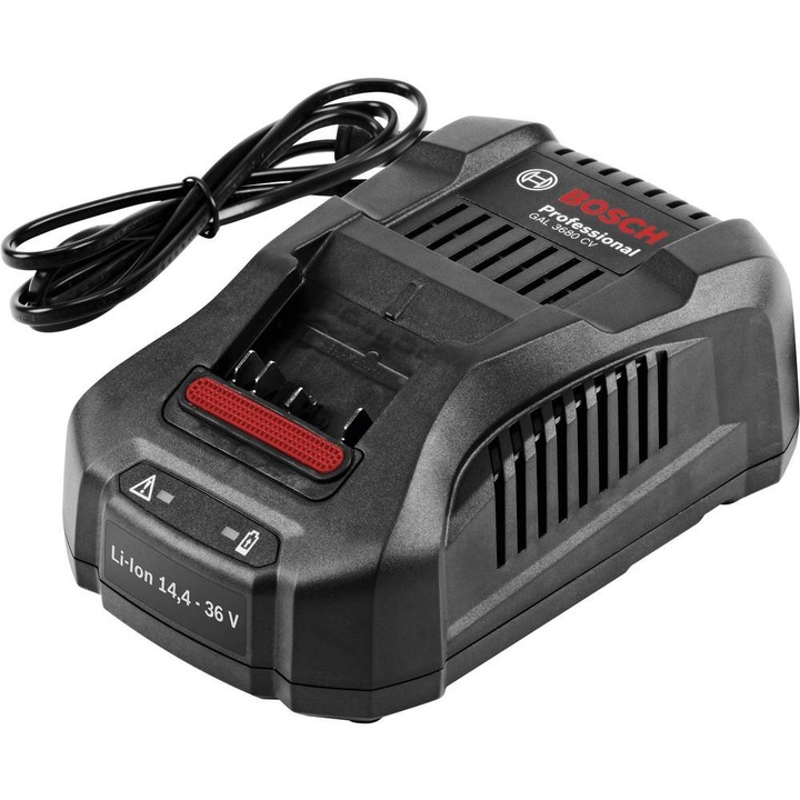 Încărcător Bosch Professional GAL 3680 CV, rapid multivolt, pentru baterii Li-Ion 14, 4-36 volți
