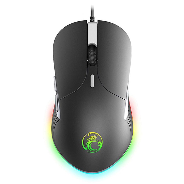 Mouse Wired, 6 Butoane, RGB, Design Ergonomic, 125x66x36mm