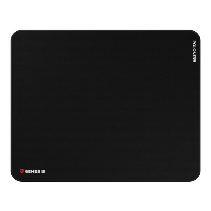 Egérpad Genesis Polon 200 XL, fekete, 500x400mm, csúszásgátló talp