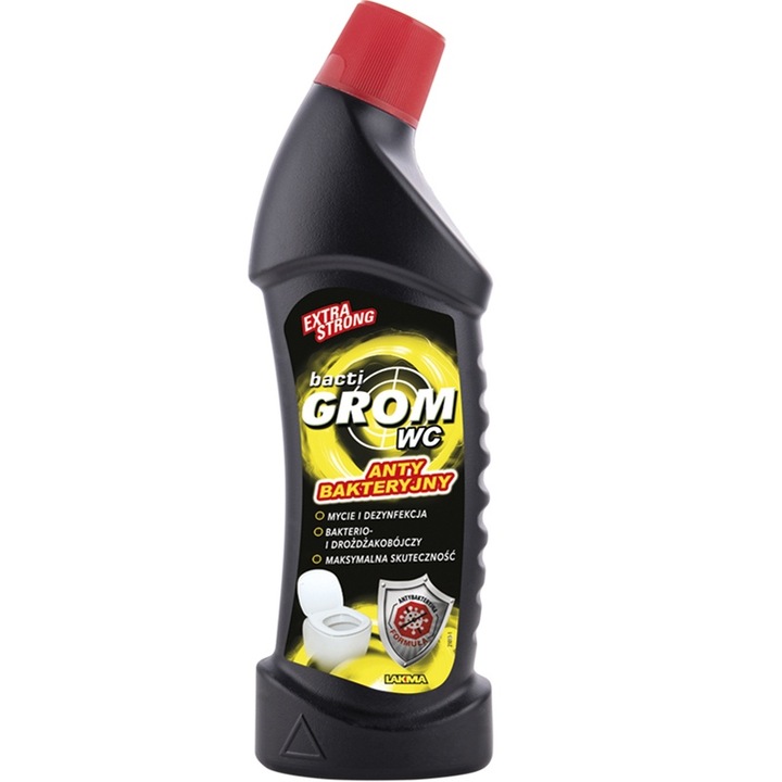 Solutie de curatare si dezinfectare pentru toalete BactiGROM - Antibacteriana (750 ml)