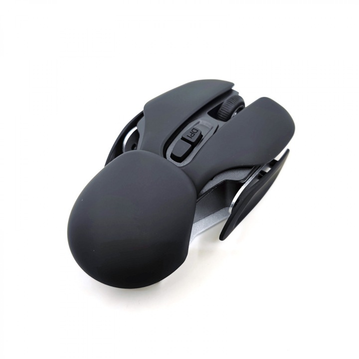 Mouse wireless reincarcabil cu receptor USB Nano 2.4 GHz, design ergonomic, culoare multicolor, M