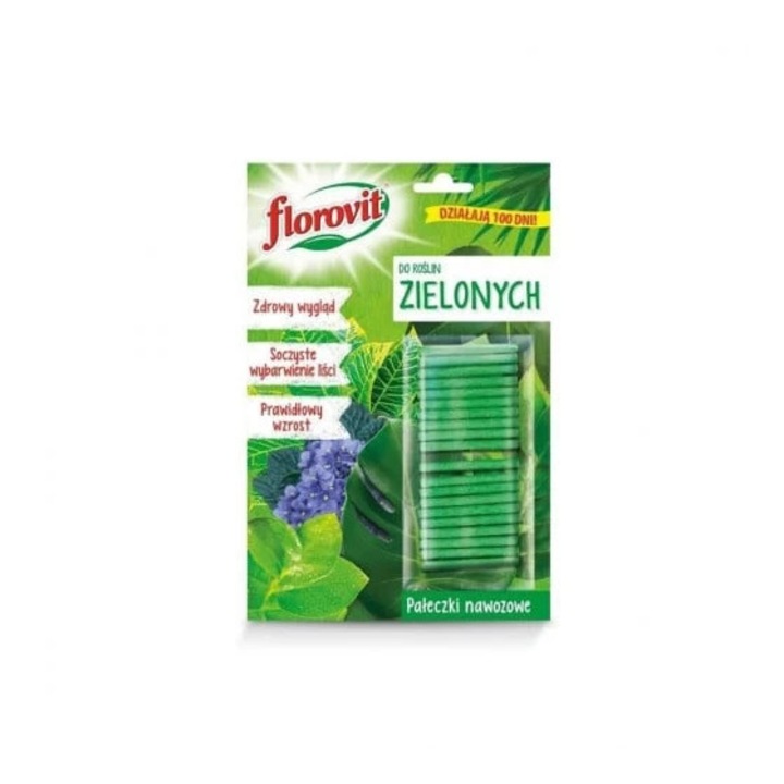 Ingrasamant bastonase pentru plante verzi Florovit, 20 buc