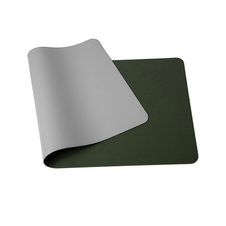 Mouse Pad din Piele Artificiala, Design cu Curea, Rezistent la Pete, 25cm x 21cm, 60cm x 30cm