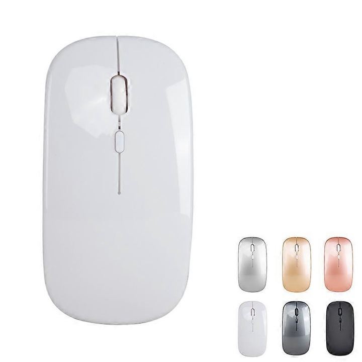 Мишка безжична 2.4G, M80, елегантен дизайн, максимална резолюция 1600 DPI, черна, 11.2x5.8x2.5см