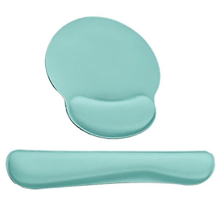 Ergonomikus csuklótámasz, egérpad készlettel, szövetanyag, 44x8,5cm, többszínű