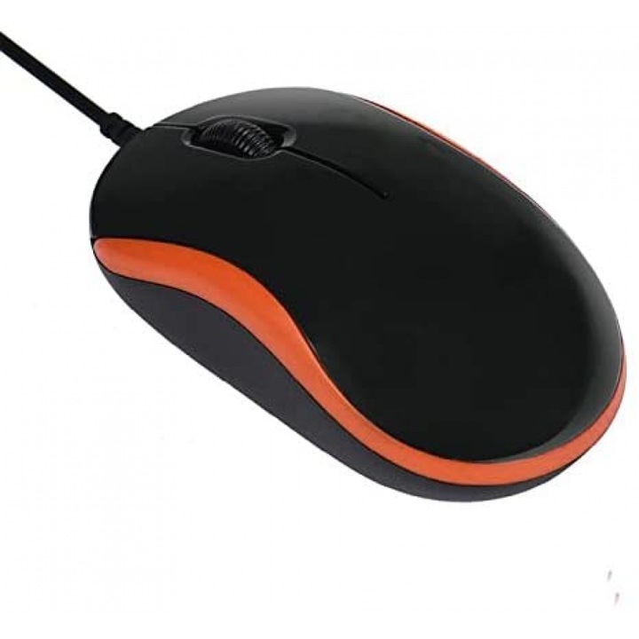 Mouse optic mini, portabil, 1000DPI, USB, negru