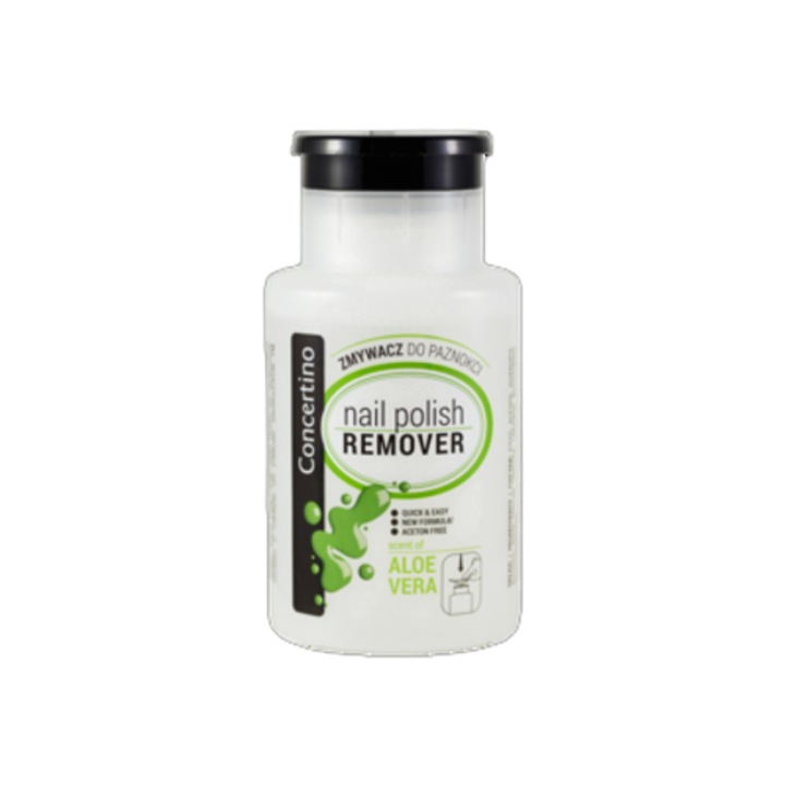 Dizolvant de unghii Concertino, fara acetona, 175ml, aloe, pentru unghii naturale si artificiale