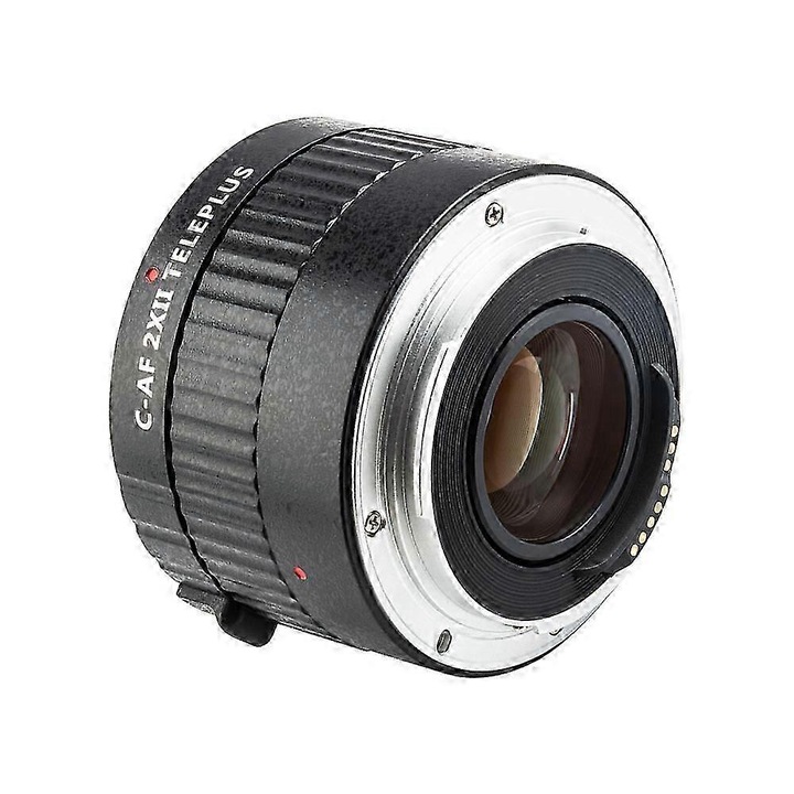 Teleconvertor 2X C-AF 2XII pentru obiective Canon EF, auto-focus, dimensiuni 6.7x5cm