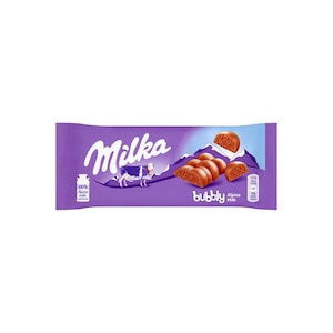 Ciocolata aerata cu lapte, Milka, 90g