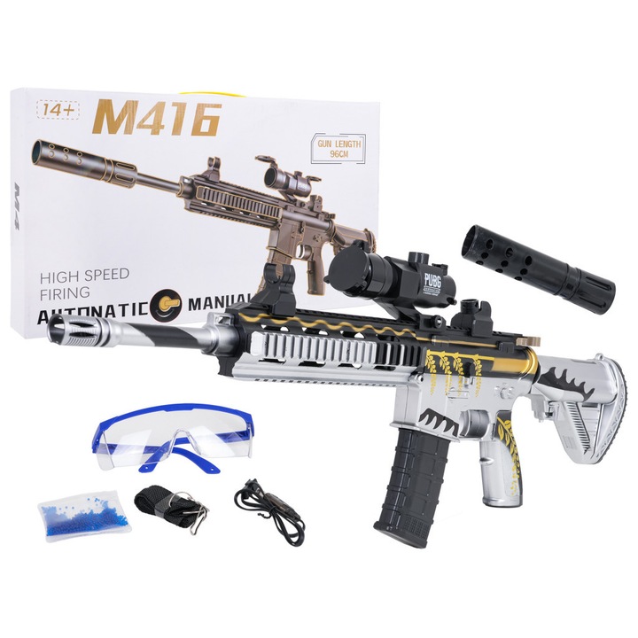 Pușcă mare M416 cu gloanțe de gel
