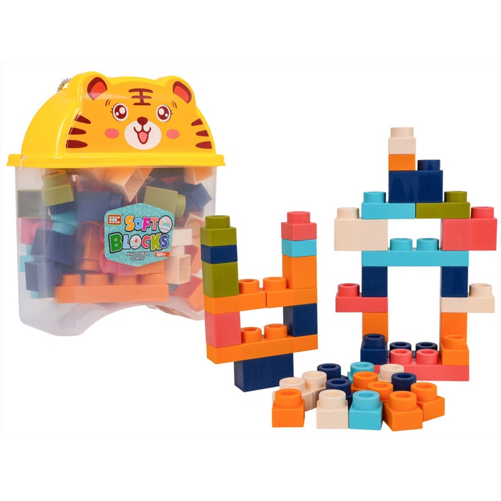 Set de cuburi de construcție 44 de piese - Tigru