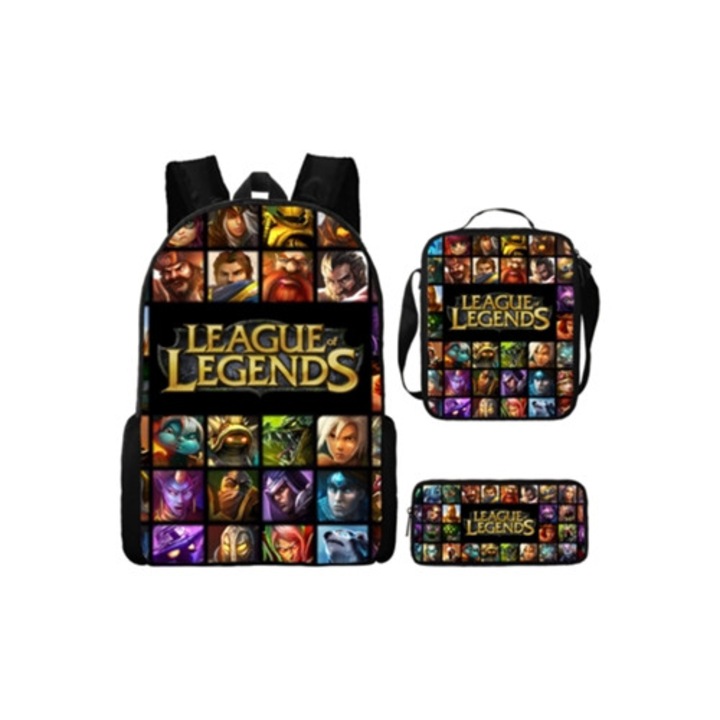 Set ghiozdan scolar KOHREE, 3 piese, multicolor