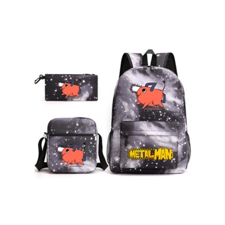 Ghiozdan scolar set 3 piese Chainsaw Man