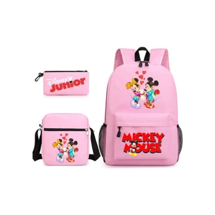 Mickey Mouse 3 részes iskolatáska szett, többszínű