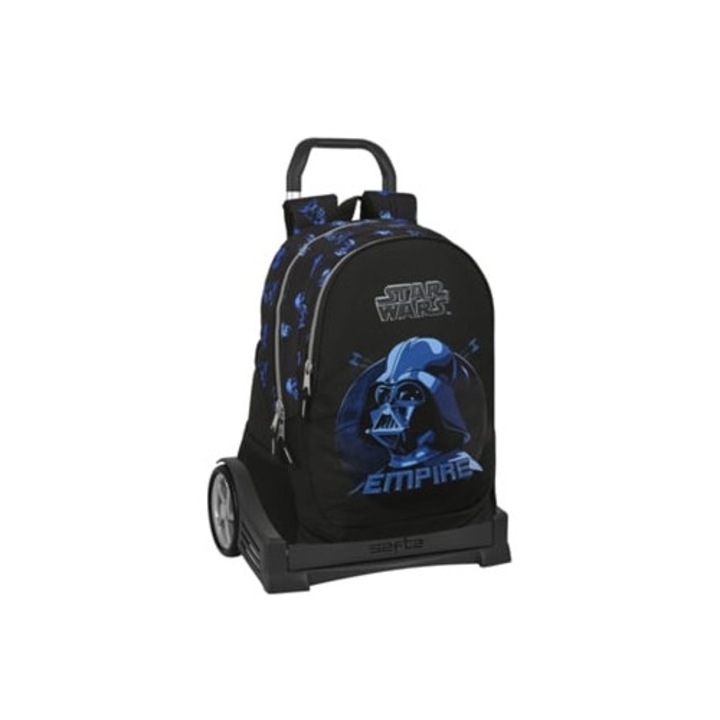Ghiozdan cu roti STAR WARS Digital Escape, negru, 32x44x16cm