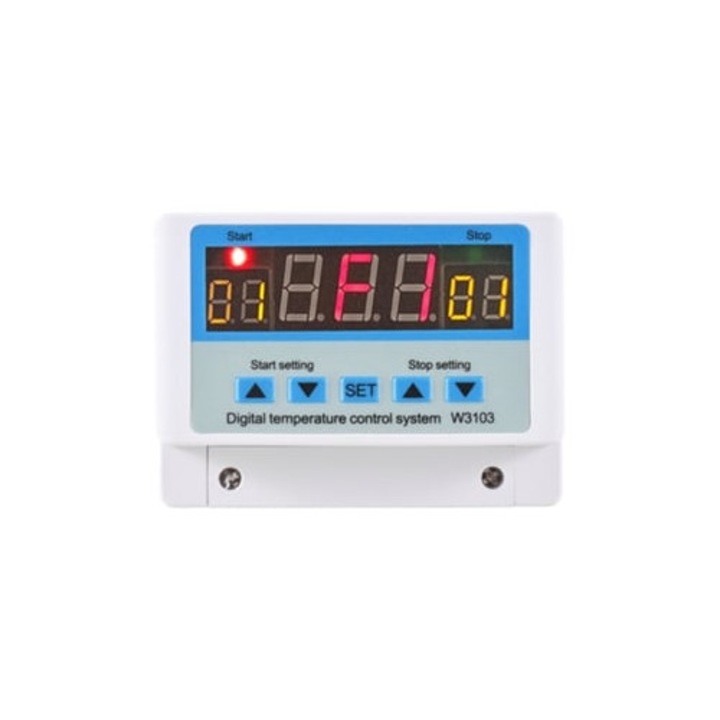 Termostat digital, 10A/DC12V, sistem de control temperatura