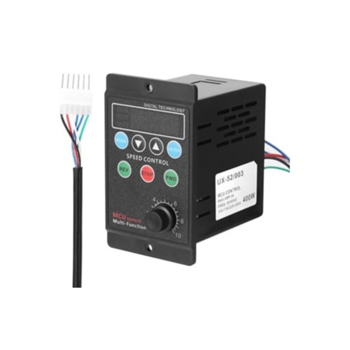 Controler multifunctional de viteza, Motor 400W, AC220V, Negru