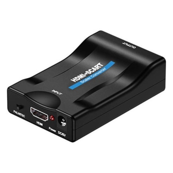 Convertor HDMI la SCART 1080p, negru