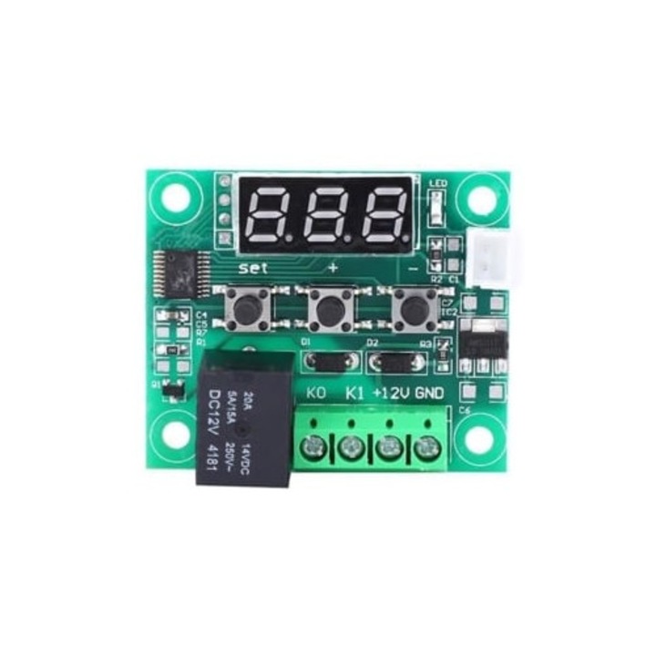 Modul de control al temperaturii digital, 2 bucati, senzor de temperatura, 12V, rezistent la apa