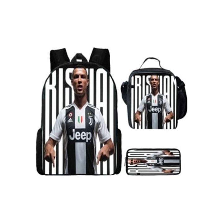 Set ghiozdan de scoala, penar si cutie de pranz