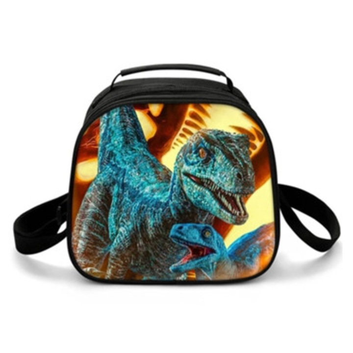 Félkör alakú pikniktáska, Harajuku stílusú, 3D nyomtatott, hőszigetelt, többszínű