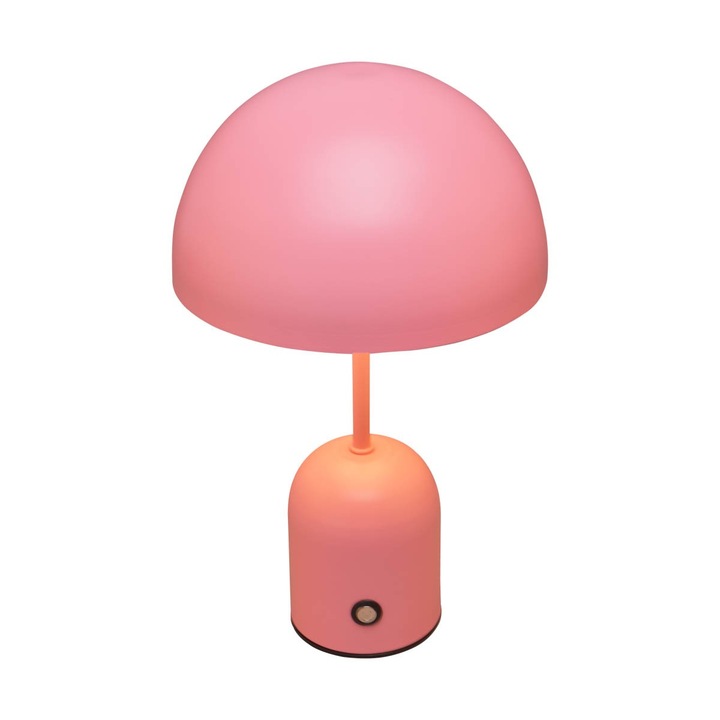 Lampa de birou, Italux, Cantia, 30 cm, 2W, 3000K + 6500K, 85 lm, roz, comutabila, modul LED, IP20, aliaj metalic, plastic, garantie 5