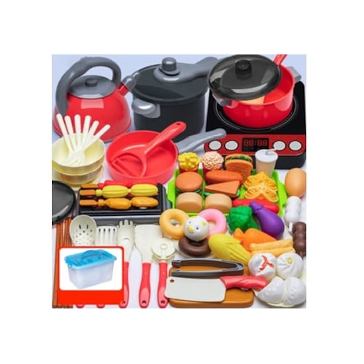Gyermek konyhai kiegészítő készlet, séf játék, 70 darab