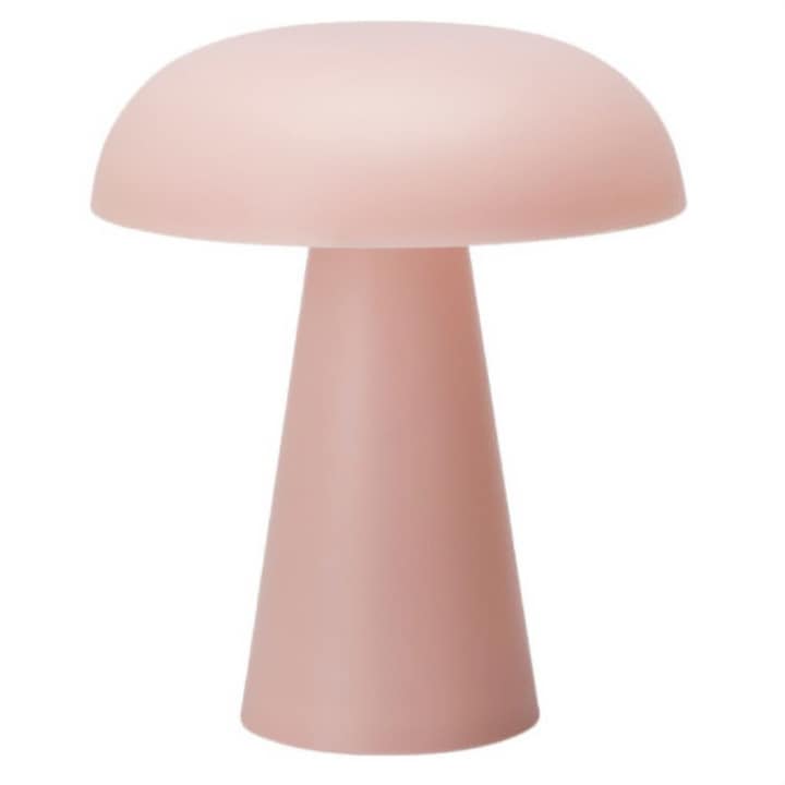 Lampa ciuperca RILO, Ø 15 x 18 cm, roz. - roz