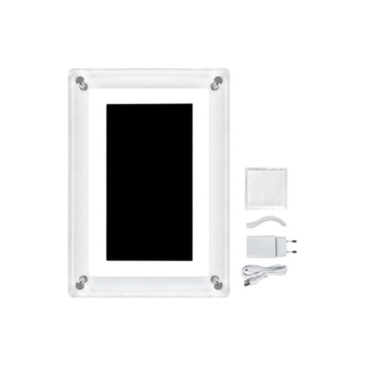 Rame foto digitale Slowmoose 5 inch, ecran IPS, 1200 mAh, plug UE