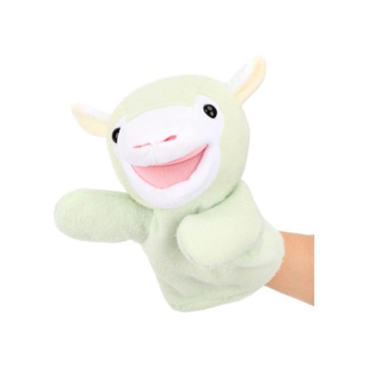 Papusa de mana, jucarie de plus, galinha, cu gura mobila, Slowmoose