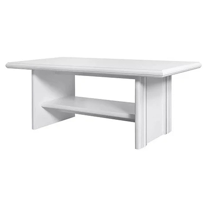 Masuta Cafea White 005, 12 X 56 X 60 cm, Culoare Alb