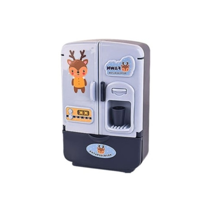 Set simulare frigider pentru copii, bucatarie, Slowmoose, multicolor