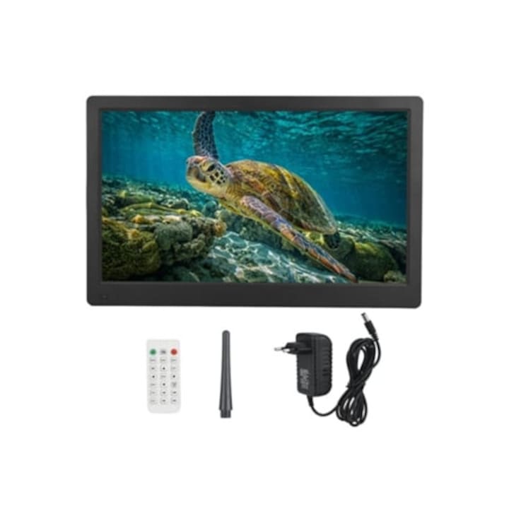 Rame foto digitale Slowmoose, 17 inch, control remote, negru